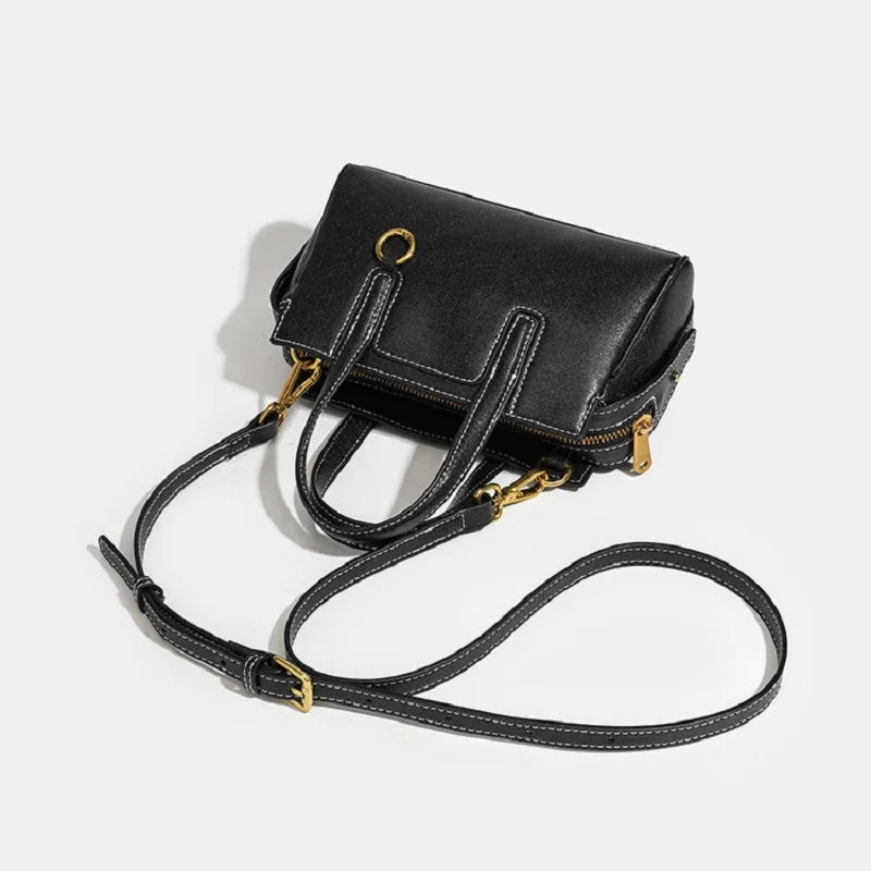 New Retro genuine leather Women's handbag bag Luxury cowhide versatile Shoulder crossbody bag For women daily commuting handbag