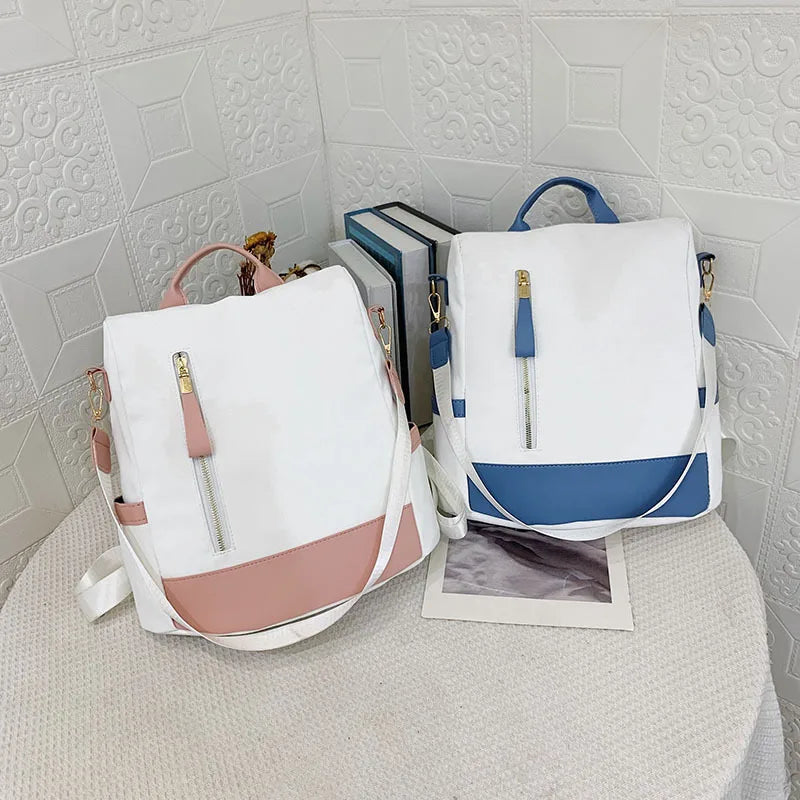 New Korean-style women's backpack Soft And Large-capacity Anti-theft Backpack For Women casual Trendy travel backpack