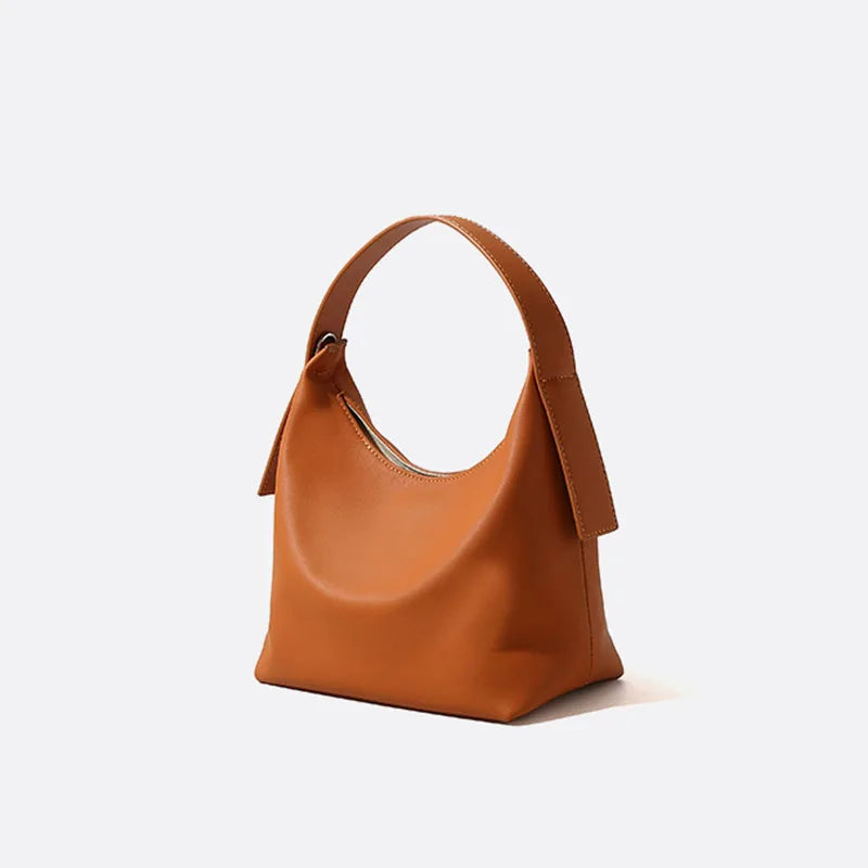2025 New Women's Bag Trend Leather Portable Cross Body Bucket Bag Single Shoulder Bag Crossbody Handbag Female Versatile Commute