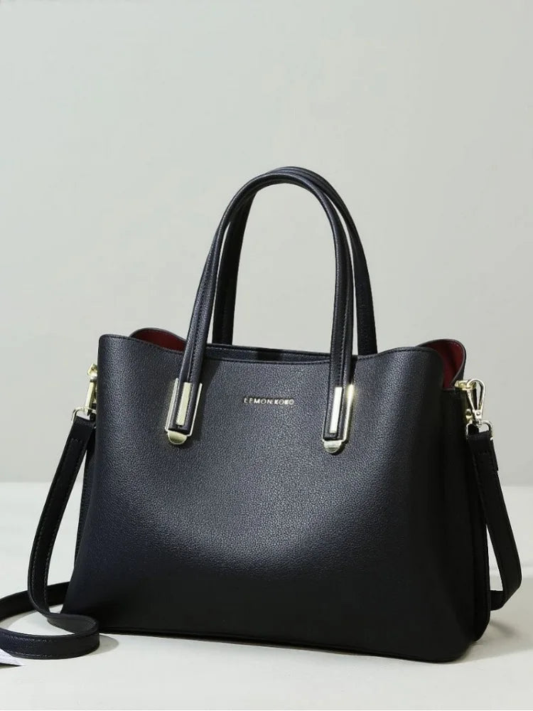 New Large-capacity Women's Single-Shoulder Handbag Women Elegant Soft PU Leather Mom Bag Fashion Daily Commuting Handbag