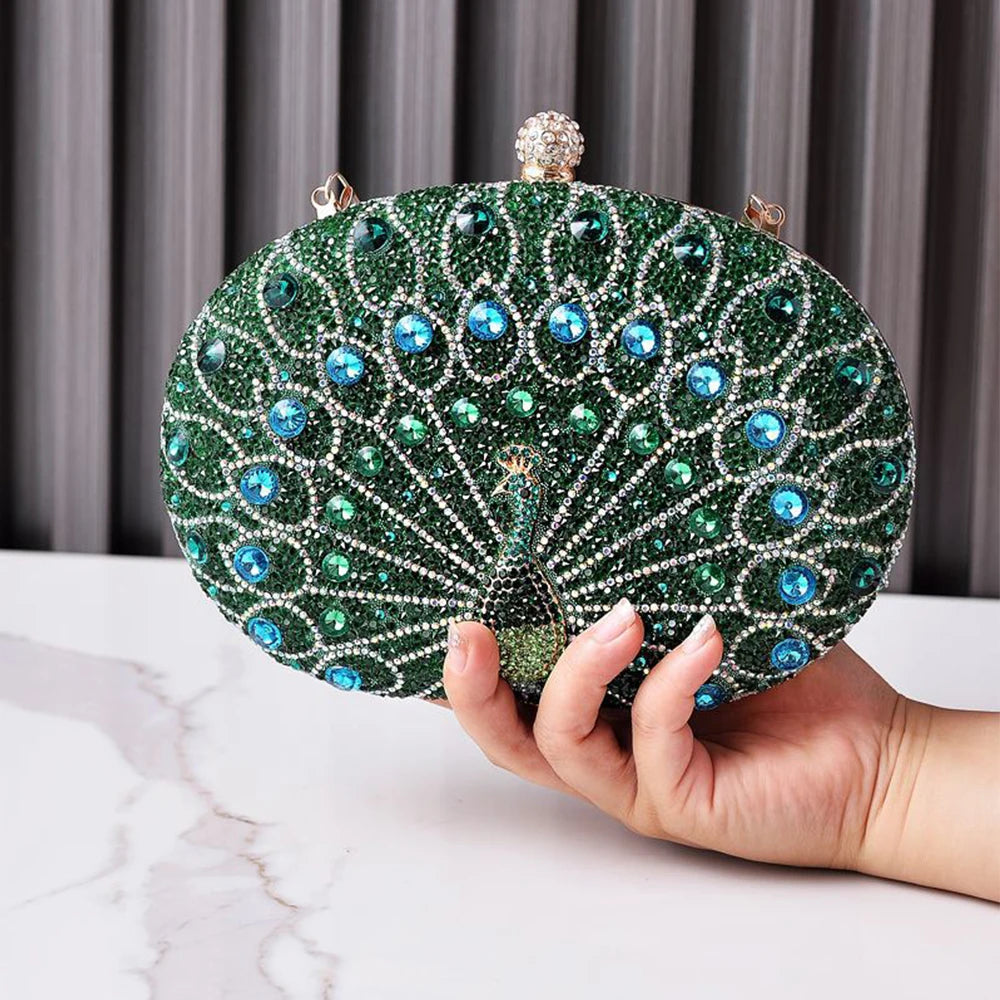 New Diamond Banquet Bag European Retro Style Party handbag Black High end Dress Bags Women Luxury Clutch Shoulder bag