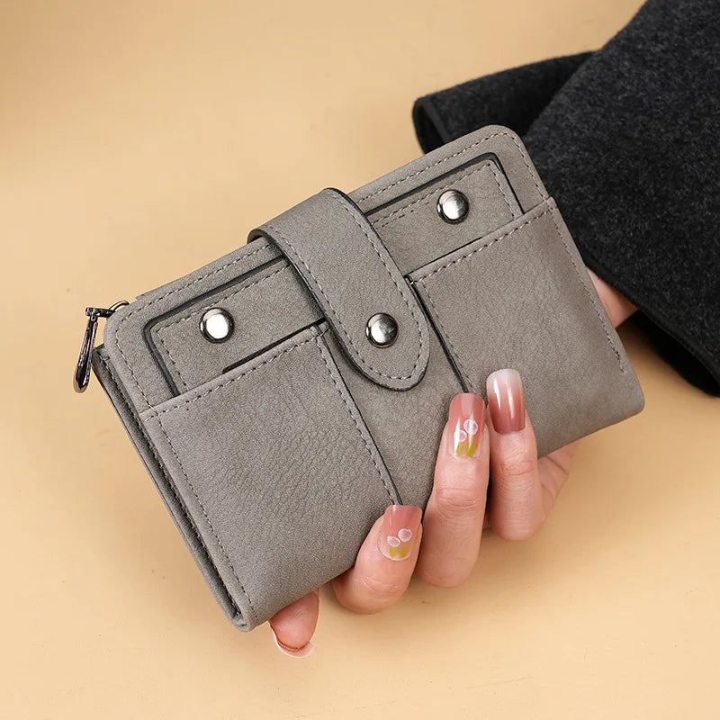 Women Men Purse Small Wallet Change Purses Zipper Coin Money Bags Children Mini Wallets PU Leather Card Holder Pouch