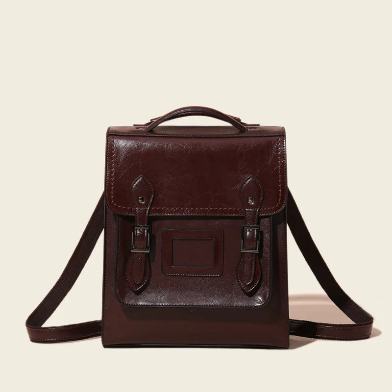 Backpack for Women 2025 New High Quality Leather Women's Bag Fashion Oil Wax Leather Women's Shoulder Bag Cambridge Bags