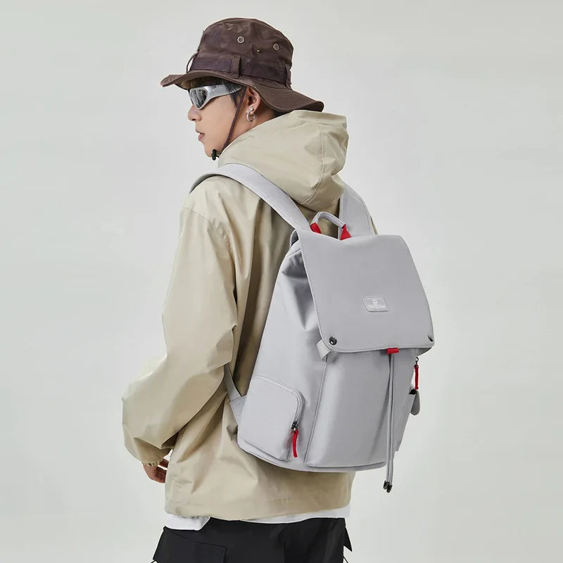 Canvas Men's Computer Backpack high Quality schoolbag large-capacity travel Commuting backpack for college student