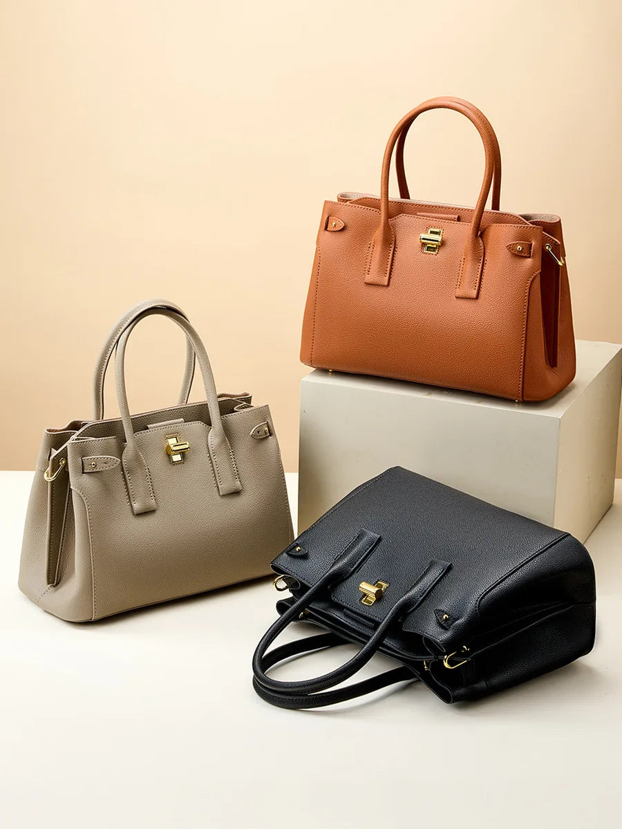 Genuine Leather Women's Crossbody Bag High Quality Cowhide for Versatile Handbag large-capacity shoulder bag for women Commuting