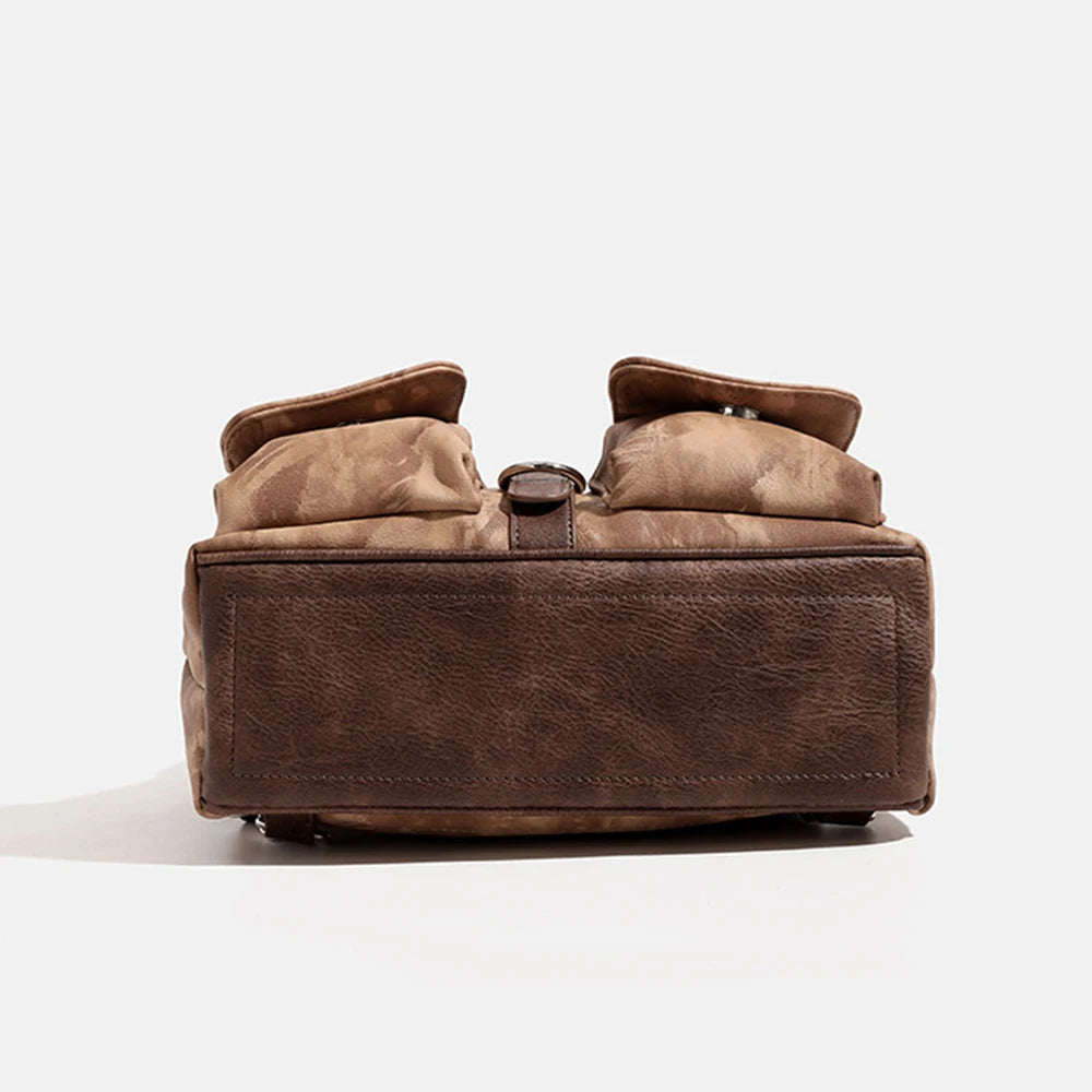 Backpack for Women Large Capacity shoulder bag High Quality PU Leather Rucksack Female Vintage School Bags Waterproof Travel Bag