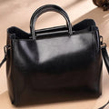 2025 split leather women's handbag soft cowhide single-shoulder bag for women casual Large capacity outdoor crossbody bag tote