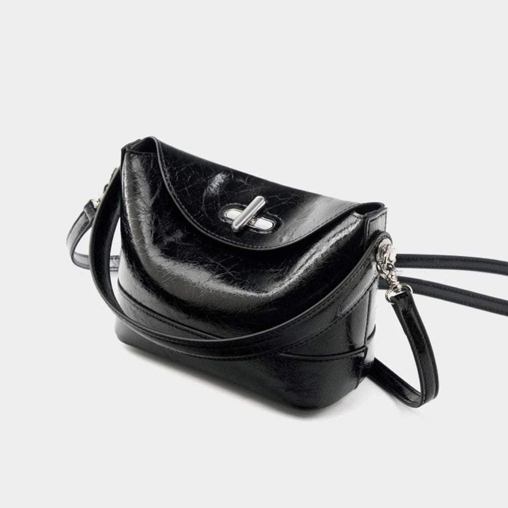 Luxury Designer Soft Genuine Leather Women's Handbag Fashionable Retro Shoulder Bag Casual Commuting Handbag crossbody bag