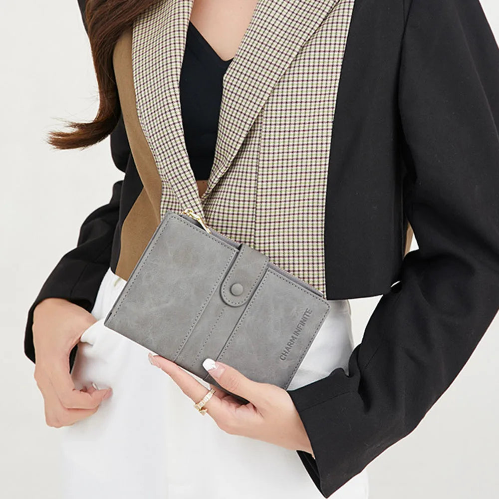 Women Wallets Men RFID Vintage Business Passport Covers Multi-Function ID Bank Card Holder PU Leather Wallet Travel Accessories