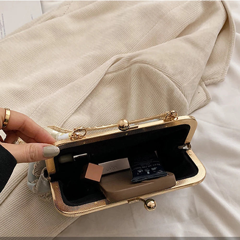 High end banquet bag women's clutch bag new style Chinese style silk embroidery handbag versatile single shoulder crossbody bags