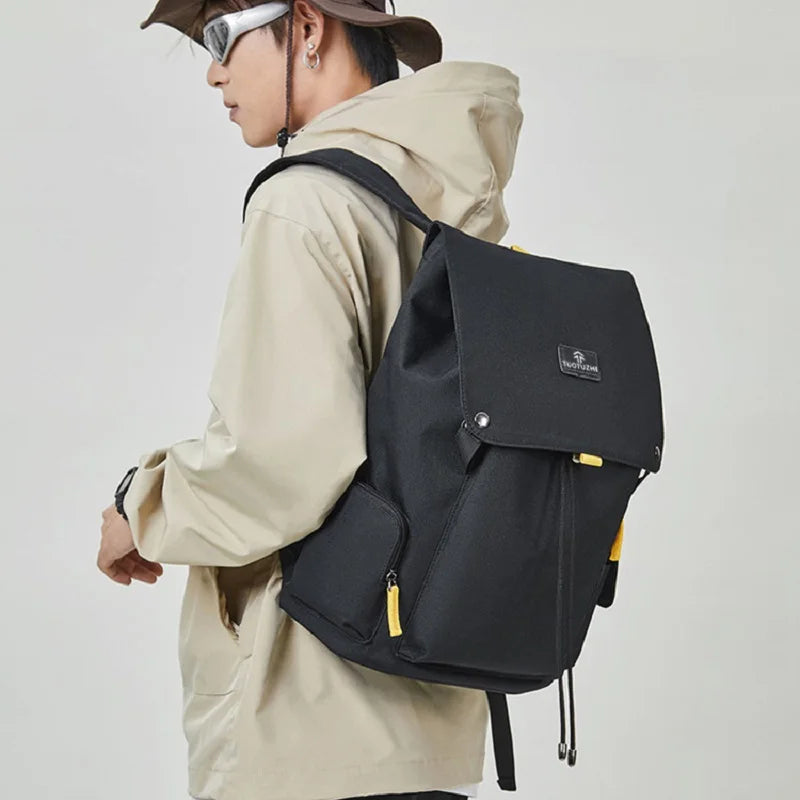 Canvas Men's Computer Backpack high Quality schoolbag large-capacity travel Commuting backpack for college student