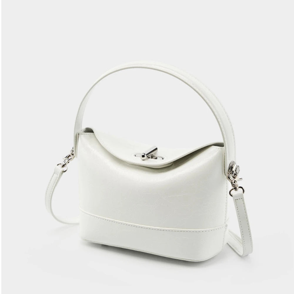 Luxury Designer Soft Genuine Leather Women's Handbag Fashionable Retro Shoulder Bag Casual Commuting Handbag crossbody bag