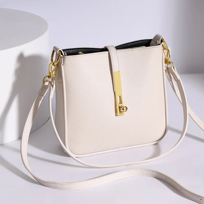 2025 new genuine leather Women's Crossbody Bag High Quality Handbag Fashion Underarm Bag French Versatile Shoulder Bag