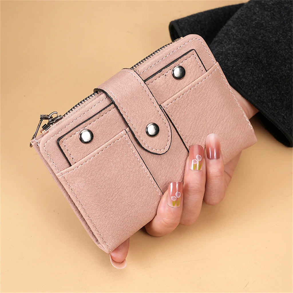 Women Men Purse Small Wallet Change Purses Zipper Coin Money Bags Children Mini Wallets PU Leather Card Holder Pouch