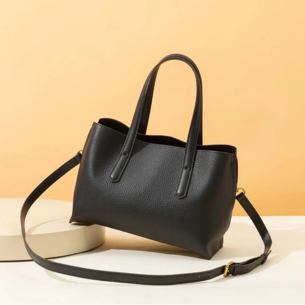 Genuine Leather Women's shoulder bag retro Ladies' handbag Crossbody Bag Fashion cowhide tote bag for Commuting