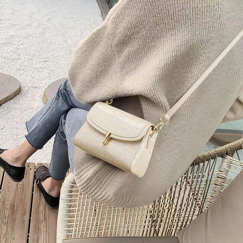 Crossbody bag for women 2025 new summer single shoulder small bags high-end niche light luxury leather Minimalist women's bag