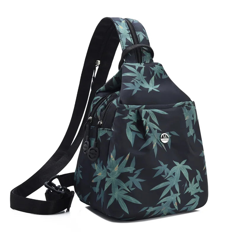 2025 new mini shoulder bag for women daily versatile anti-theft women's chest bag fashion Oxford fabric casual small backpack