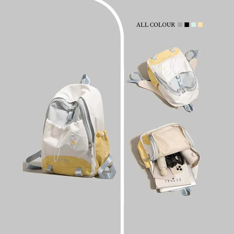 Climbing backpack for women 2025 new style niche design Japanese Ins campus backpack for middle and high school girls backpack