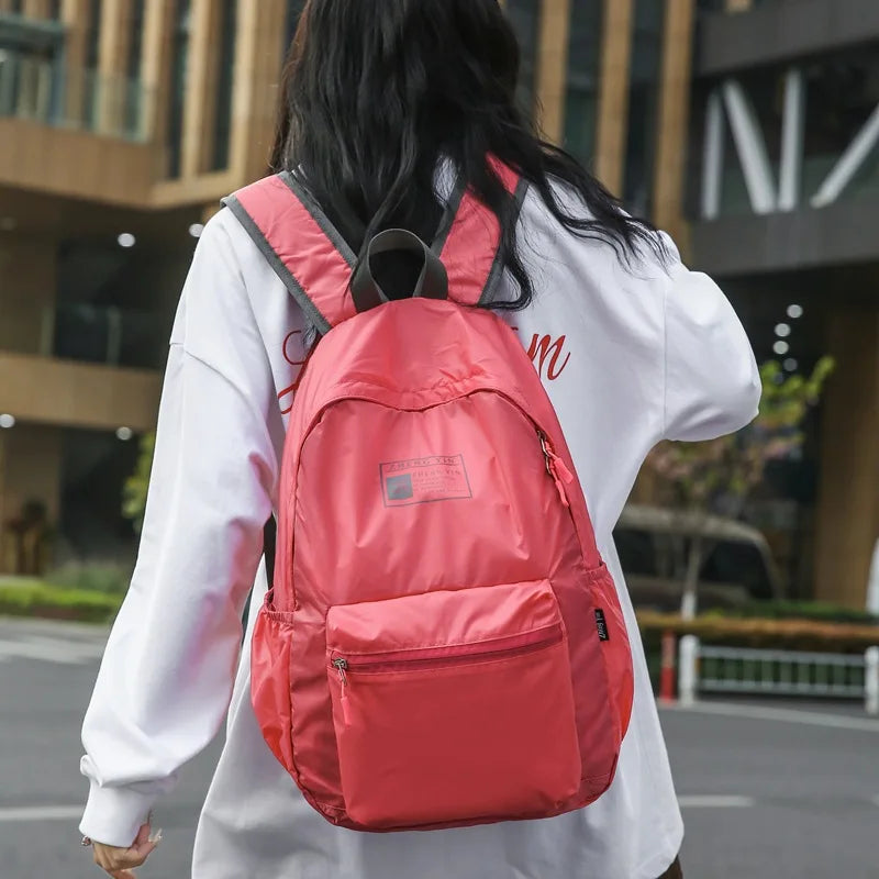 Unisex Lightweight Foldable Backpack Hiking travel bags for women outdoor Sport backpacks for student daily schoolbag