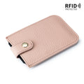 Cards Bag Pull-out Design Large Capacity genuine leather Card Sleeve Can Hold 5 Cards Storage Pouch for Bank ID VIP Cards