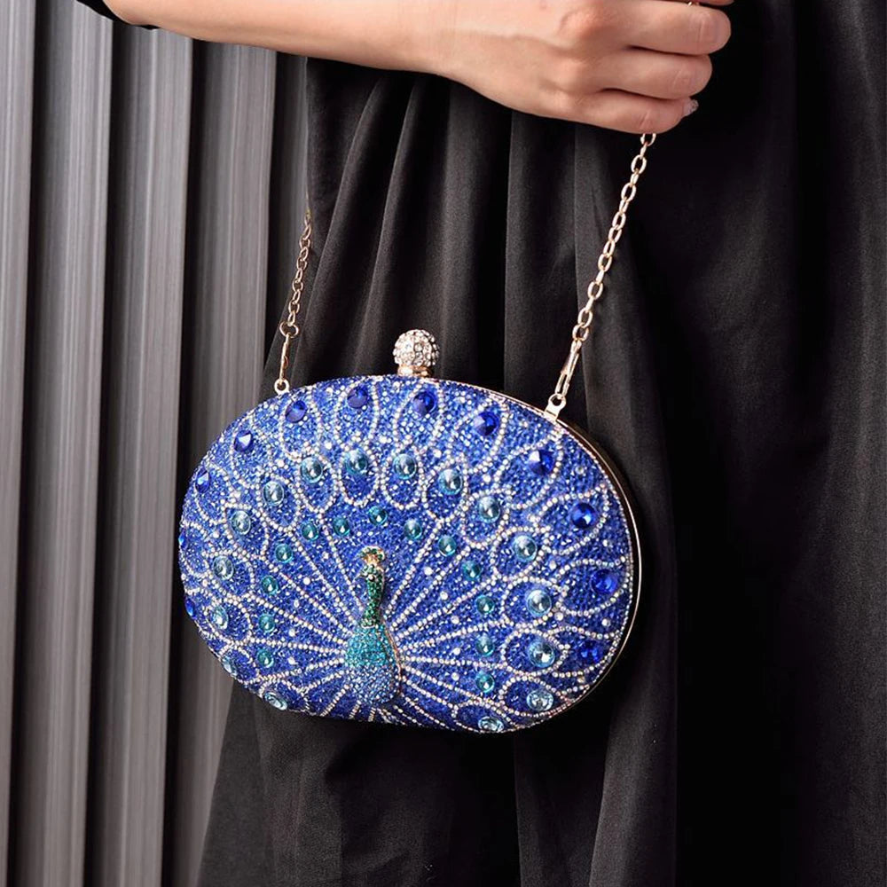 New Diamond Banquet Bag European Retro Style Party handbag Black High end Dress Bags Women Luxury Clutch Shoulder bag