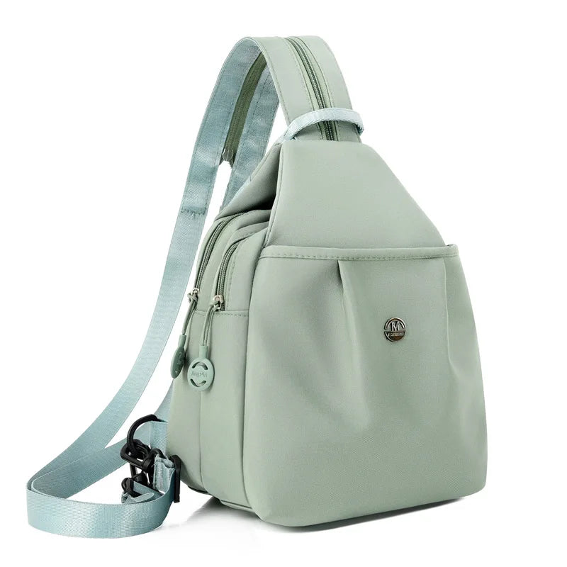 2025 new mini shoulder bag for women daily versatile anti-theft women's chest bag fashion Oxford fabric casual small backpack