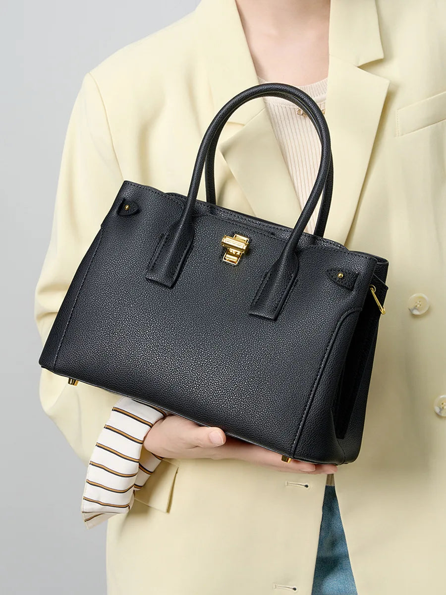 Genuine Leather Women's Crossbody Bag High Quality Cowhide for Versatile Handbag large-capacity shoulder bag for women Commuting